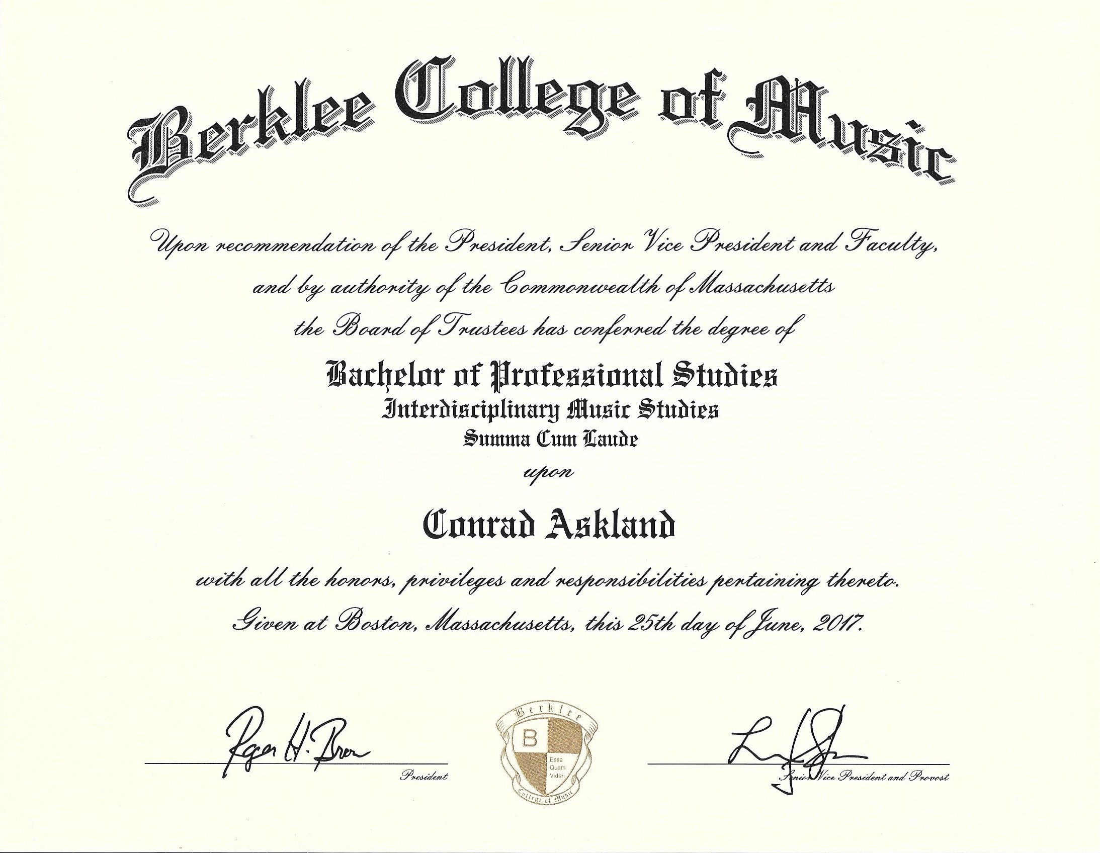 music production degree