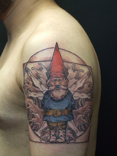 Zombie Garden Gnome  Tattoo Abyss Montreal