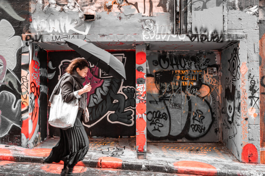 AC/DC Lane street art in Melbourne, Australia – Conrad Askland
