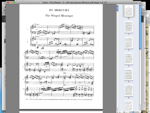 Holst - Mercury 2 pianos